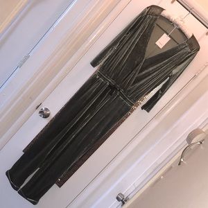 ✨FRNCH✨Olive green sparkly velvet jumpsuit✨Size M✨
